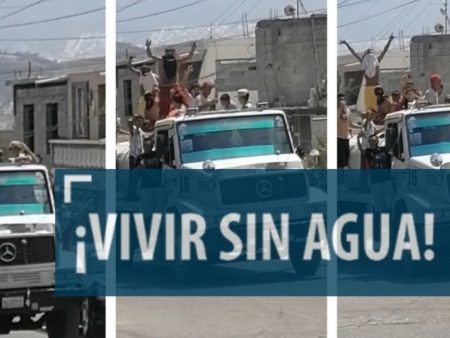 ¡Vivir sin agua! “Pa’ que se bañen”, así reciben pipa en Nuevo León