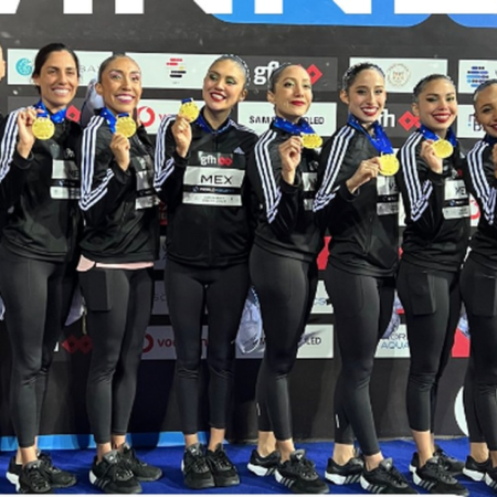México celebra una inédita medalla de oro en natación artística